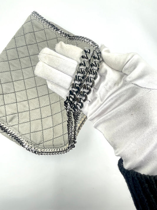 Stella McCartney Falabella Grey Quilted Chain Bag
