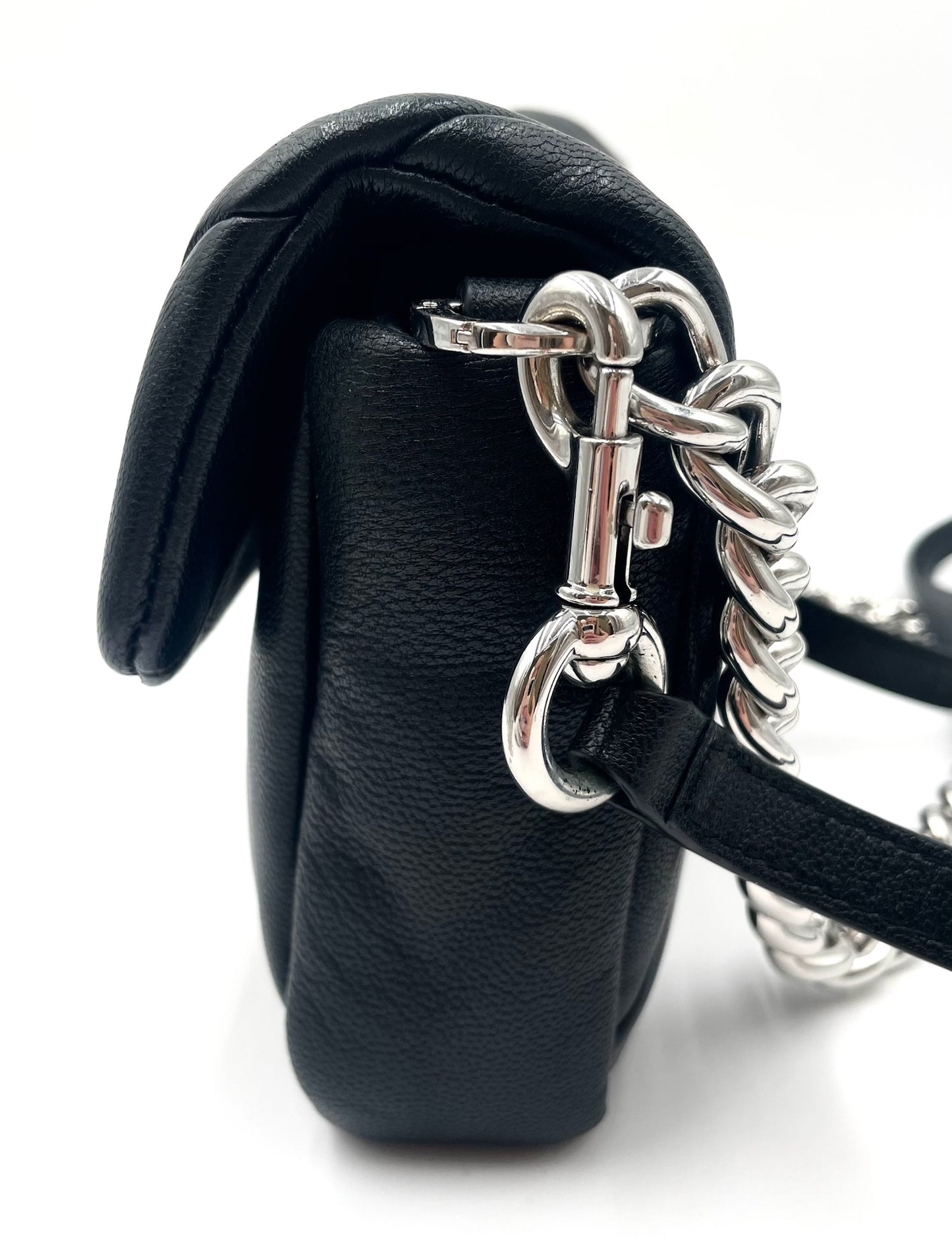Marc Jacobs The Puffy Diamond Quilted Black Chain Bag