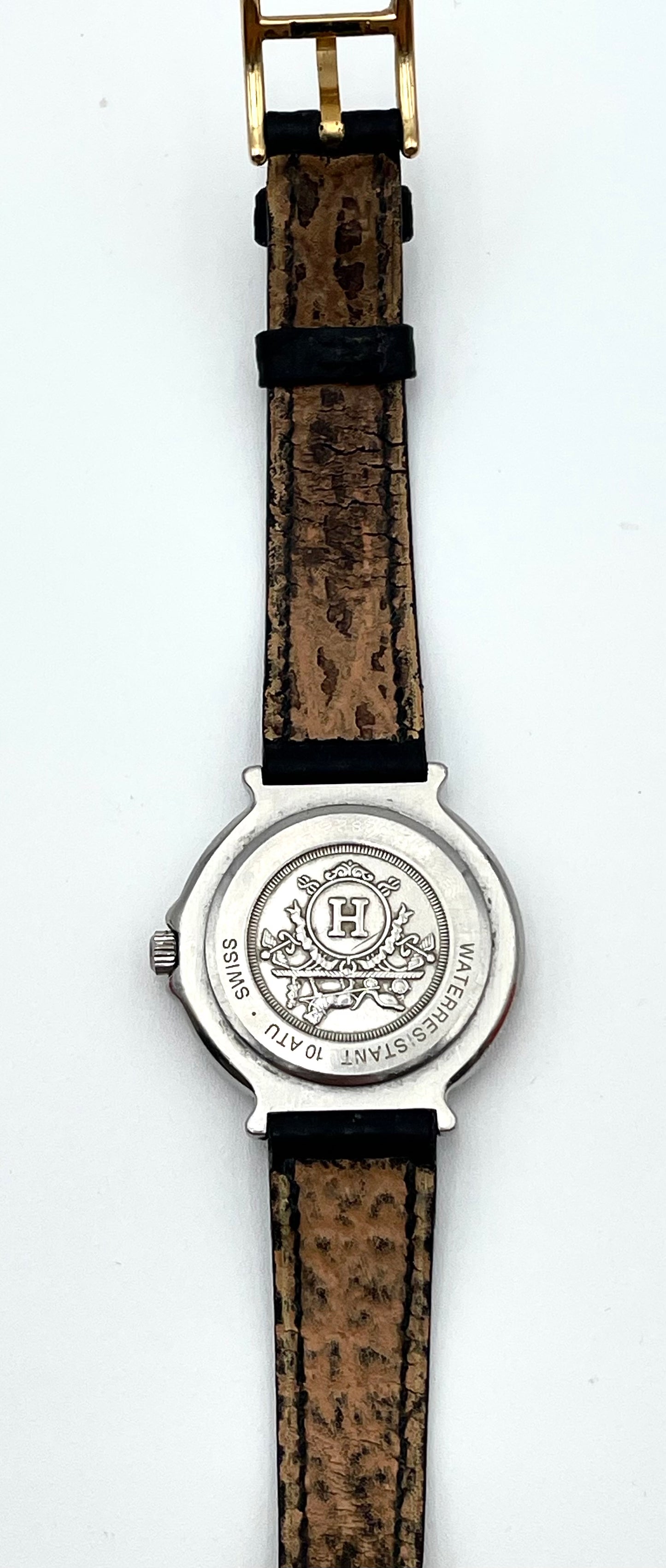 Vintage Hermes Captain Nemo Quartz Black Watch