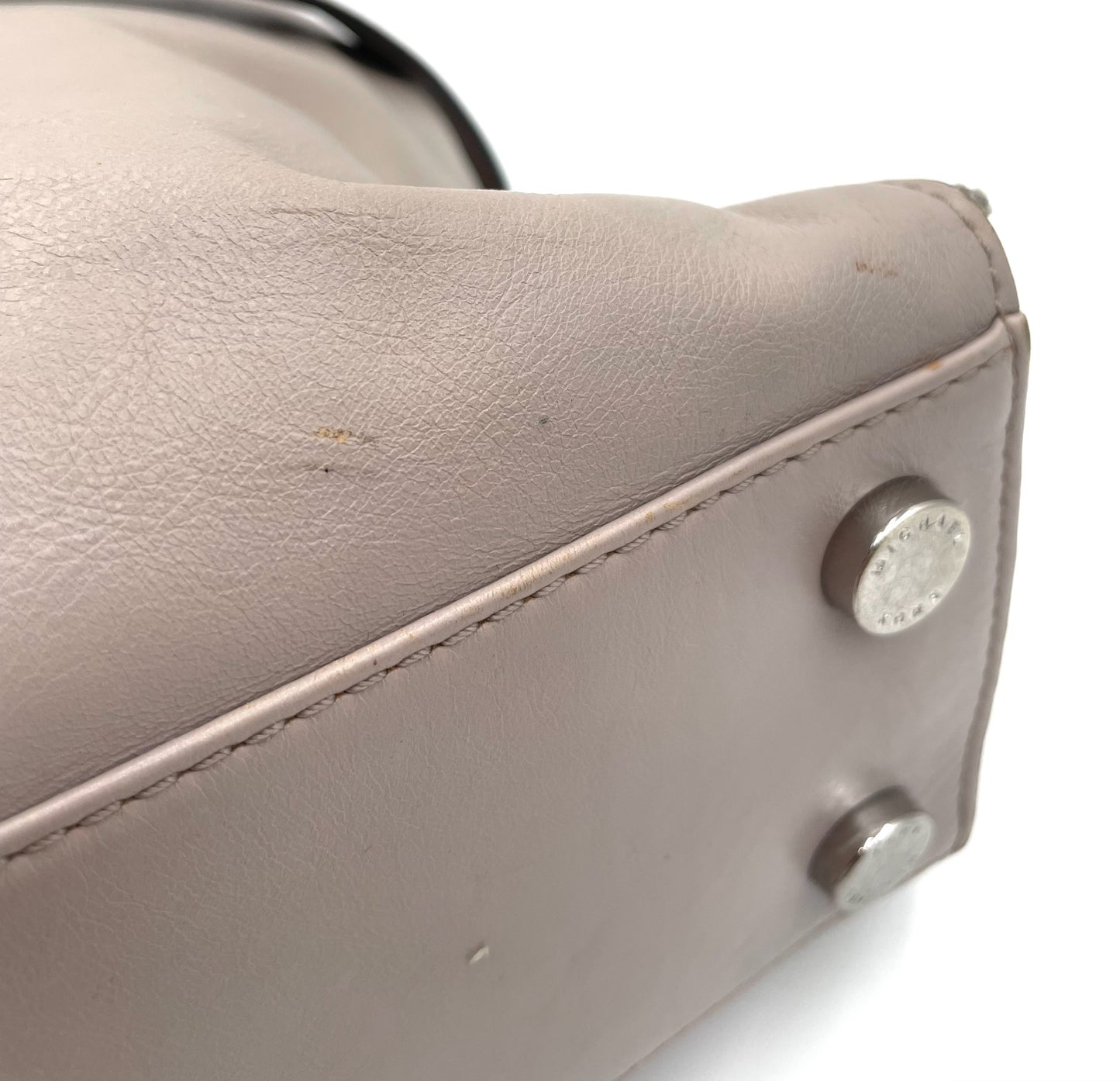 Michael Kors Devon Grey Leather Convertible Shoulder Bag