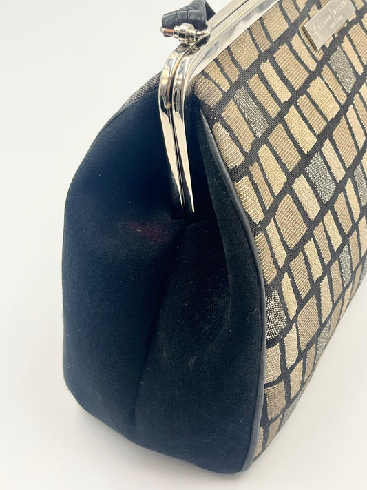 Karen Wilson Printed Kisslock Bag