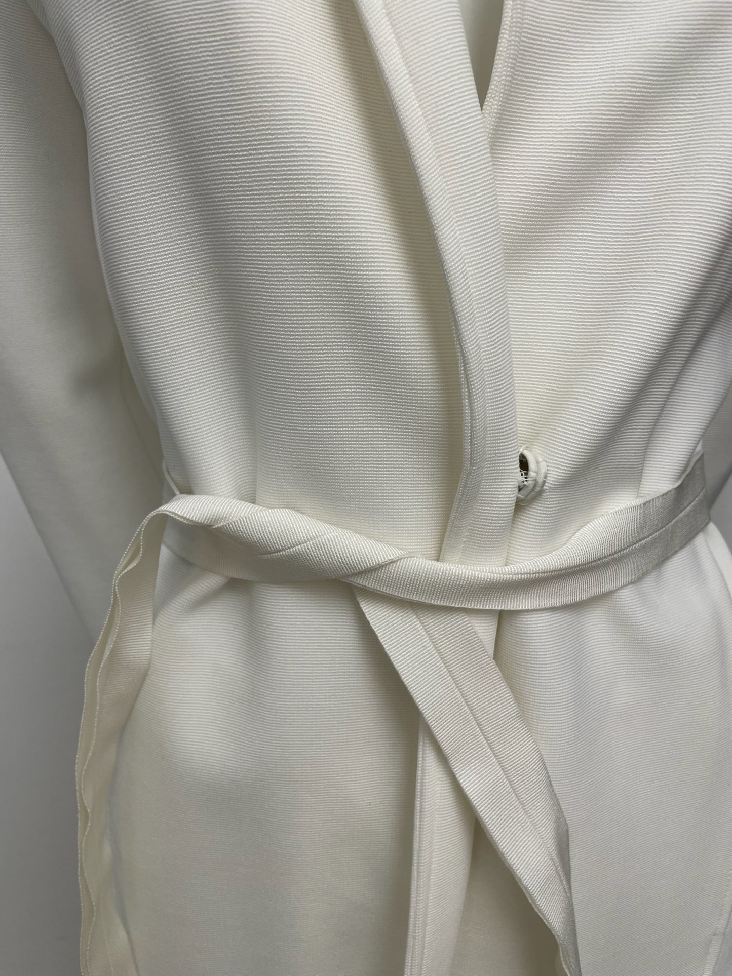 Seventy Sergion Tegon White Belted Jacket Size 40