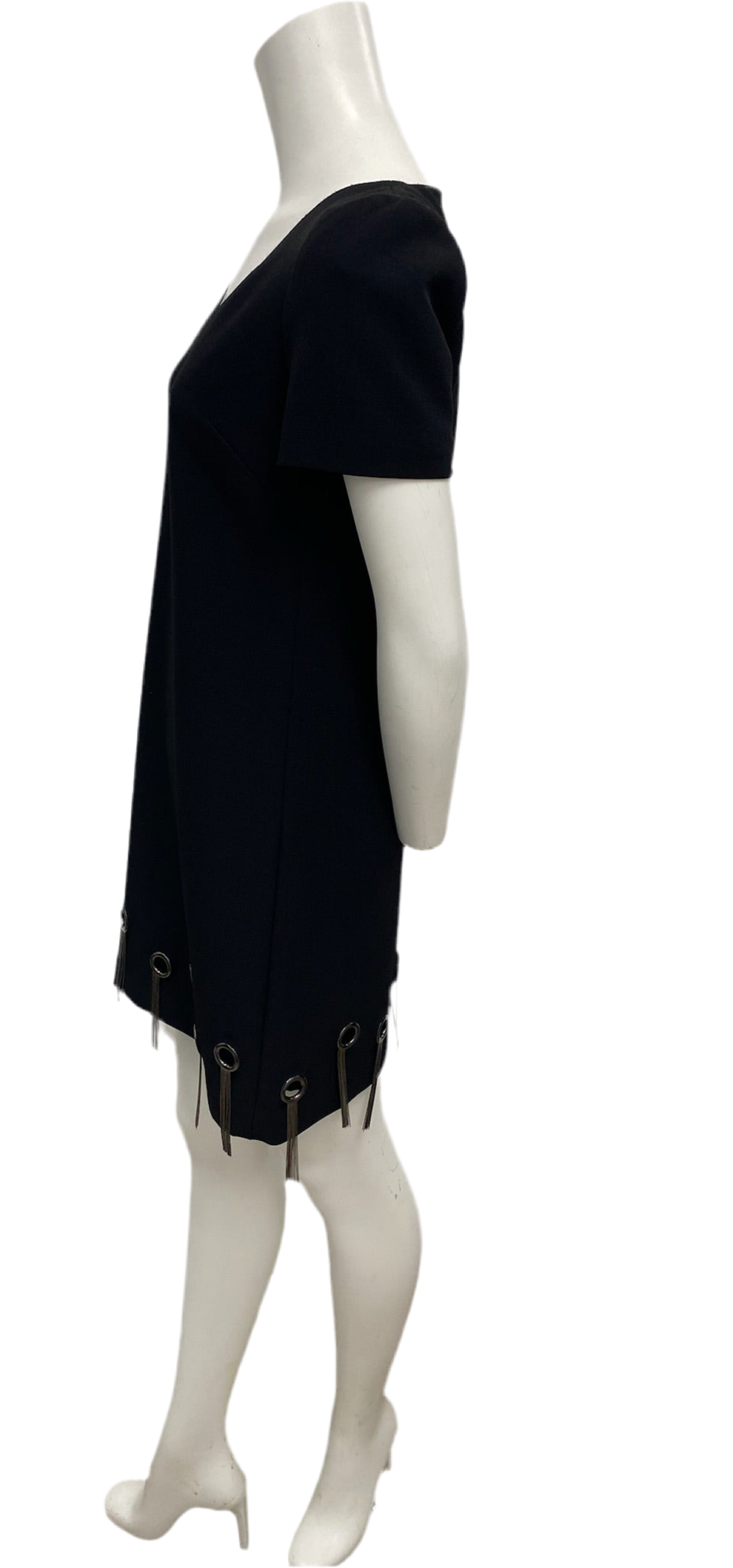 Badgley Mischka Black Tassle Dress Size 2