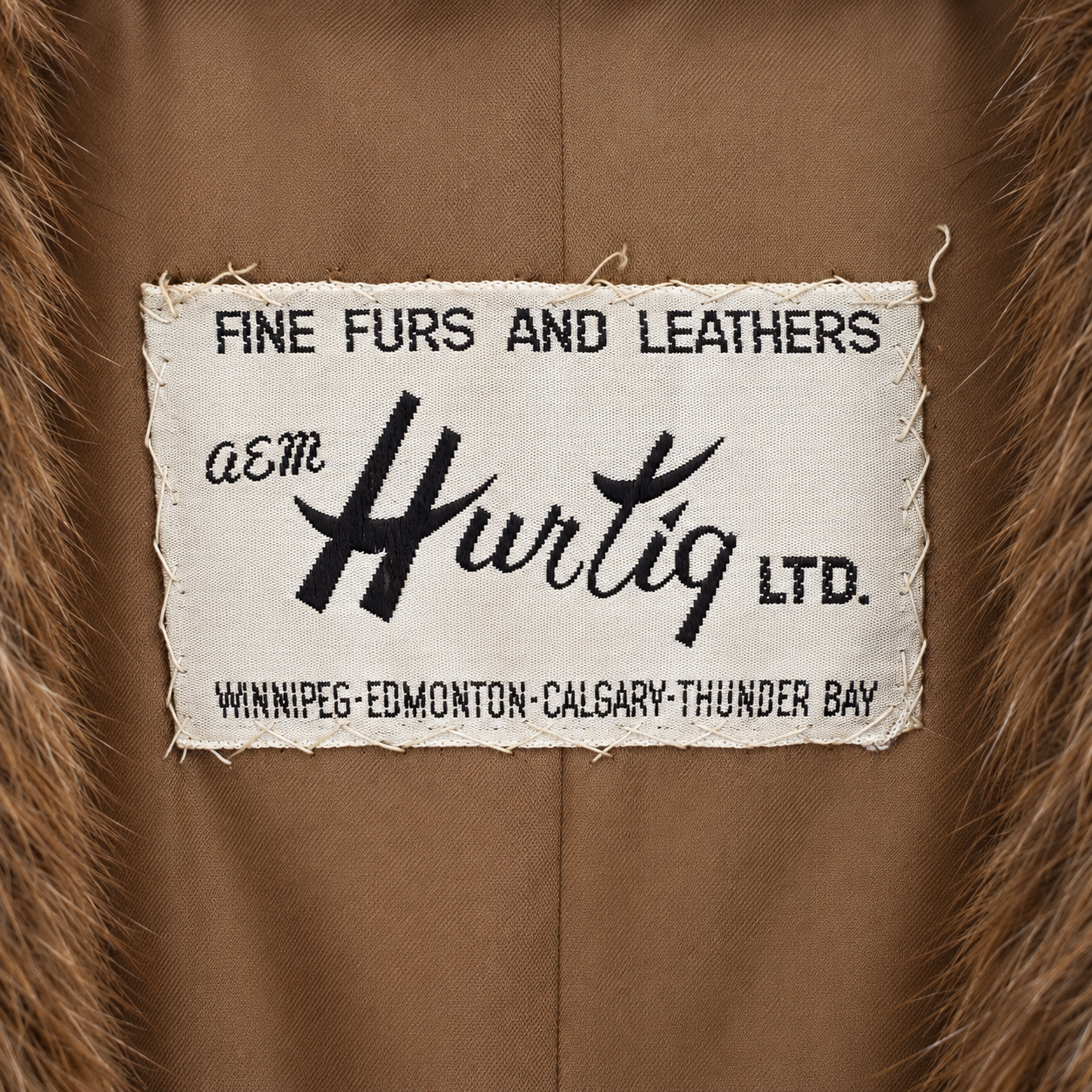 Vintage Brown Beaver Long Fur Coat Fits L/XL