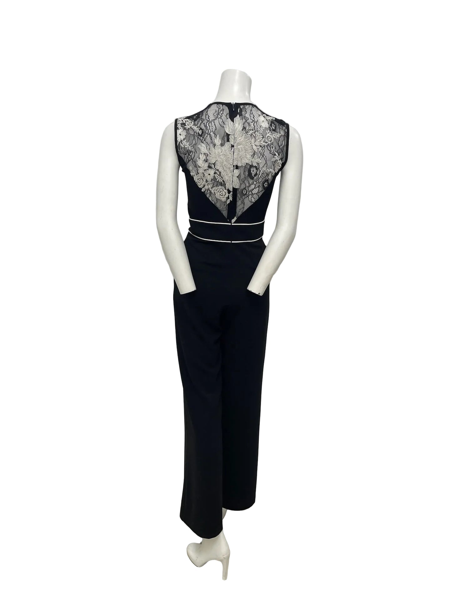 D Exterior Black Lace Jumpsuit Size 40 US XS