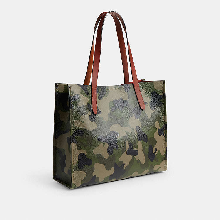 Brand New Coach Relay Camo Print Leather Tote – Joyce's Closet