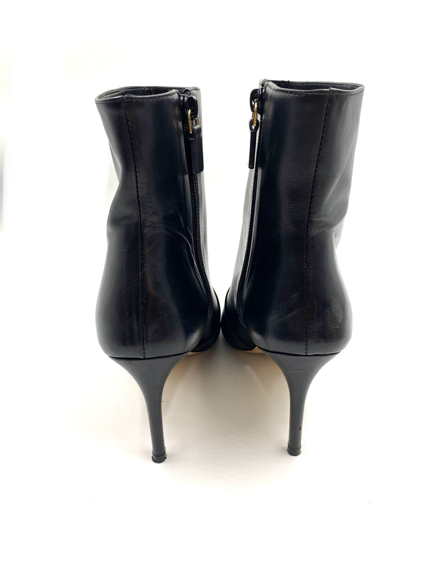 Stuart Weitzmann Black Pointed Ankle Booties Size 8.5
