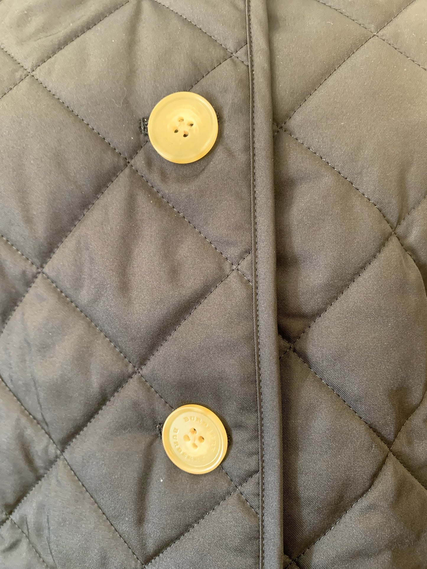 Burberry Black Quilted Jacket Size S
