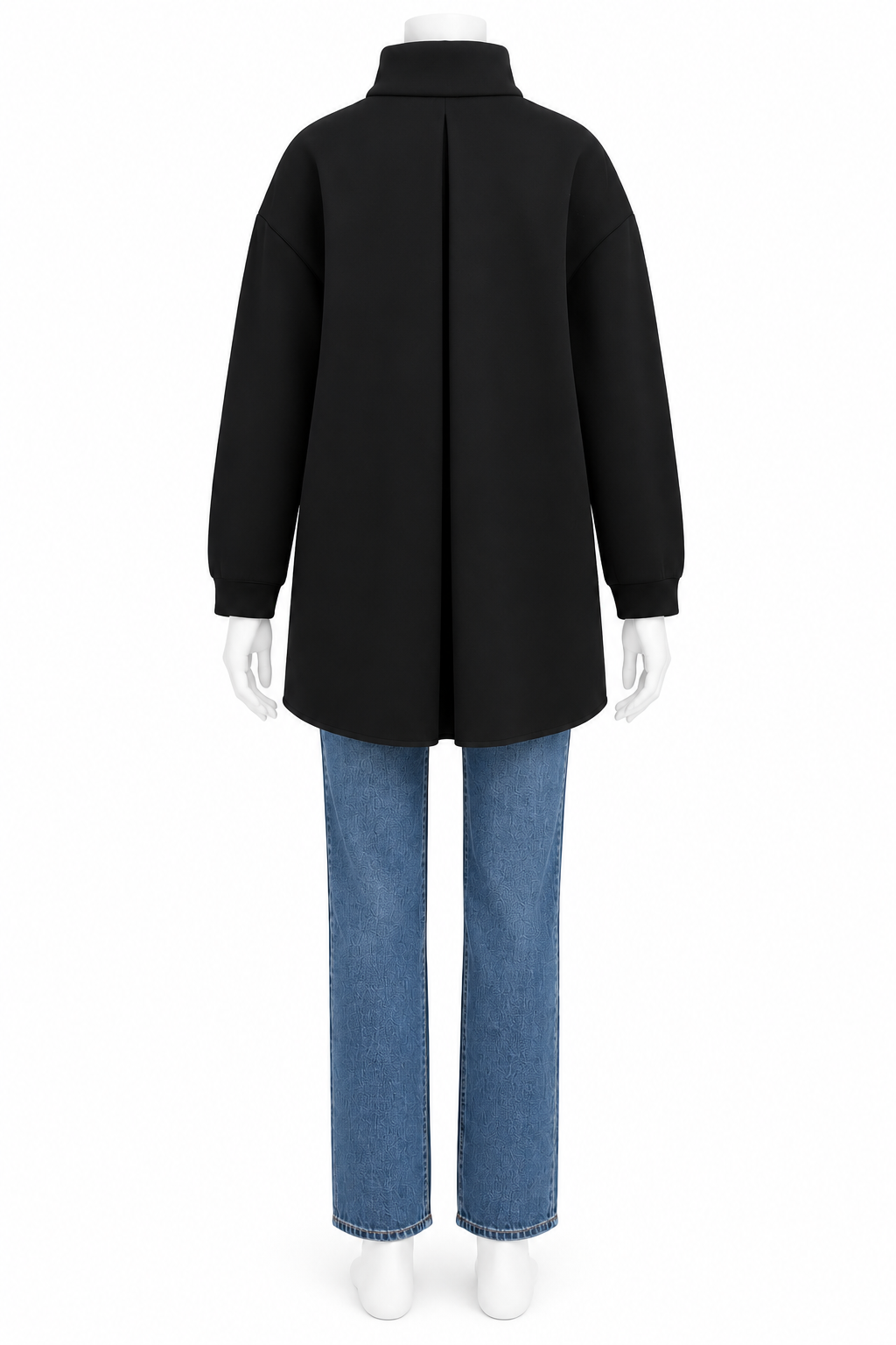 Marie Saint Pierre Black Scuba Zip Up Jacket Size M