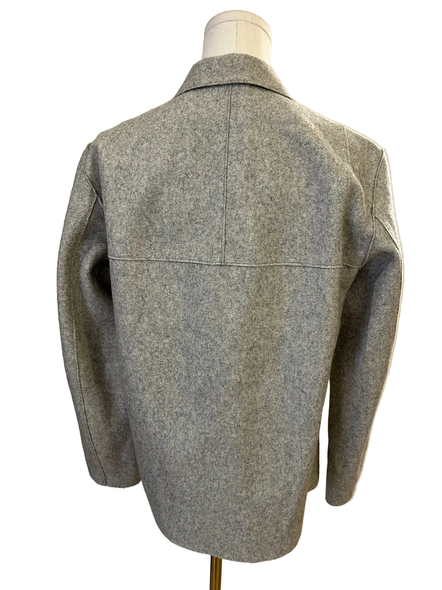 Philosophy Di Alberta Ferretti Grey Wool Shacket Size S