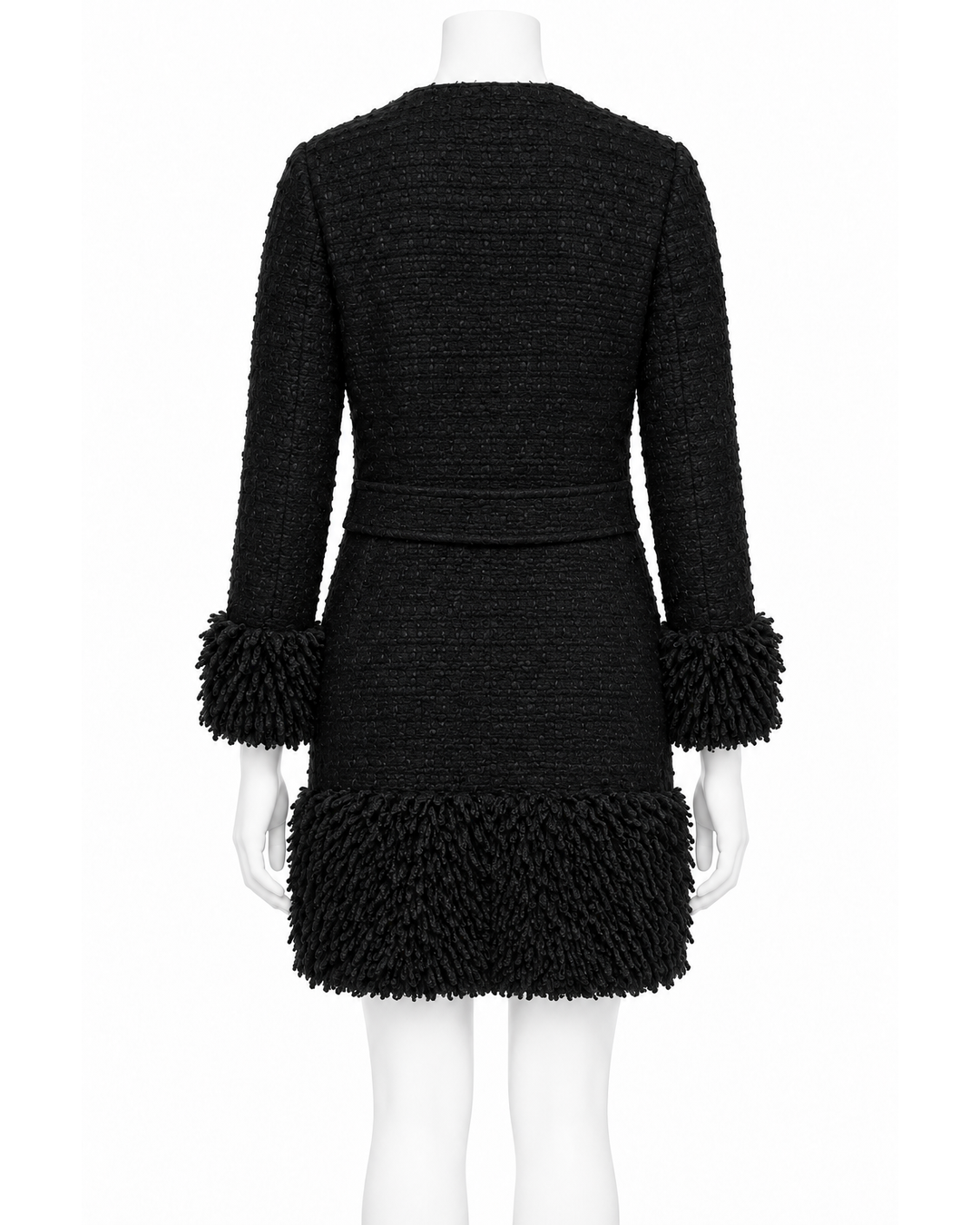 Dolce & Gabanna Black Shag Jacket Size 42