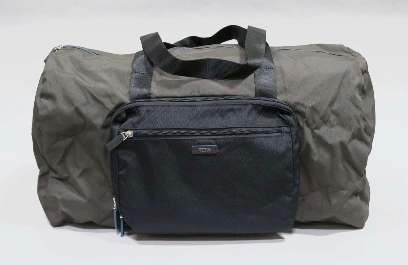 Tumi Just In Case Olive & Black Packable Duffle Bag