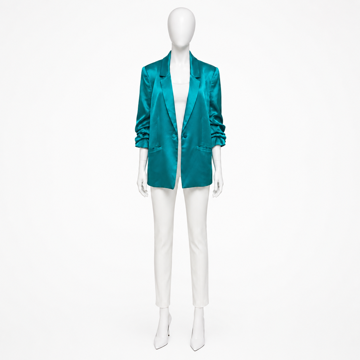 Cinq A Sept Teal Blazer Size 14