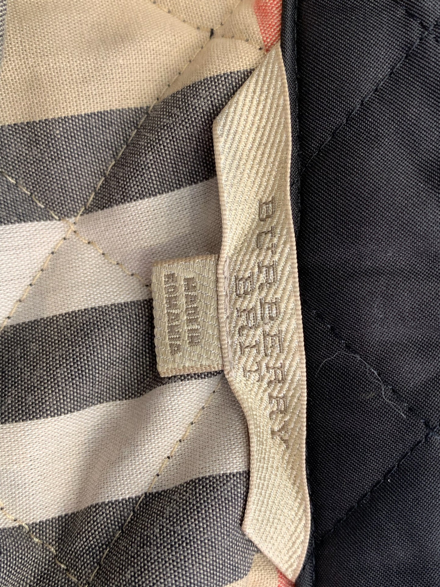 Burberry Black Quilted Belted Jacket Size S