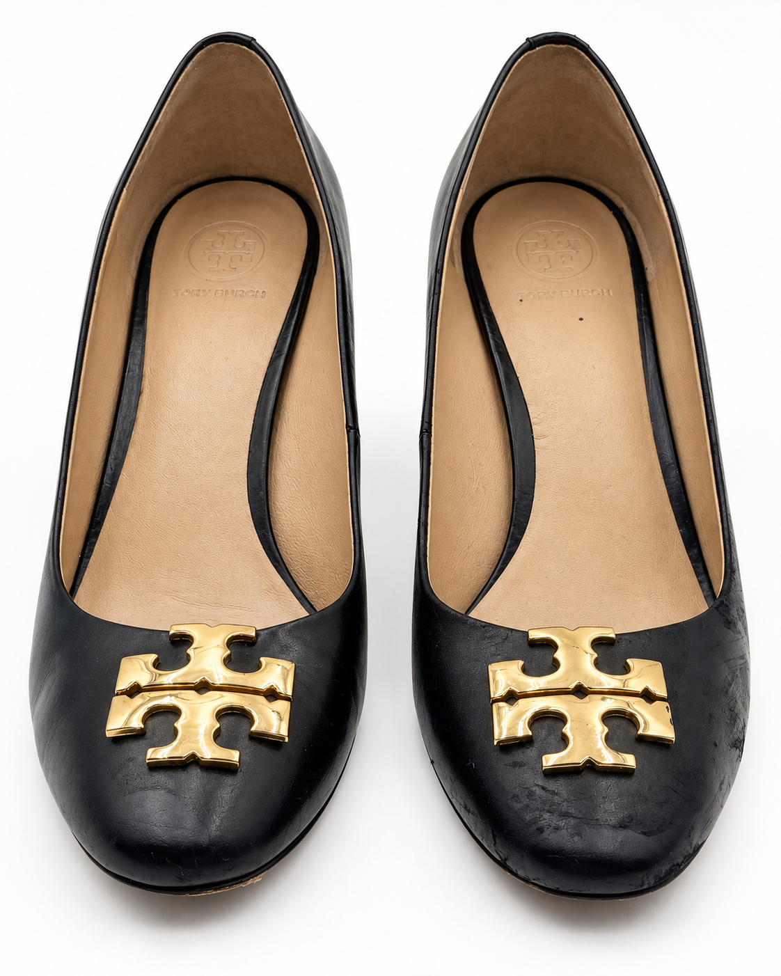 Tory Burch Black Janey Round Toe Pump Size 9M