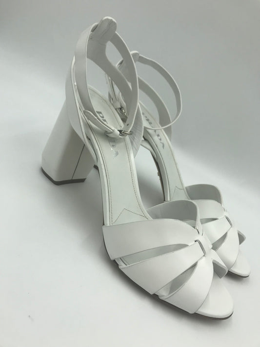 Prada White Strappy Sandals Size 40