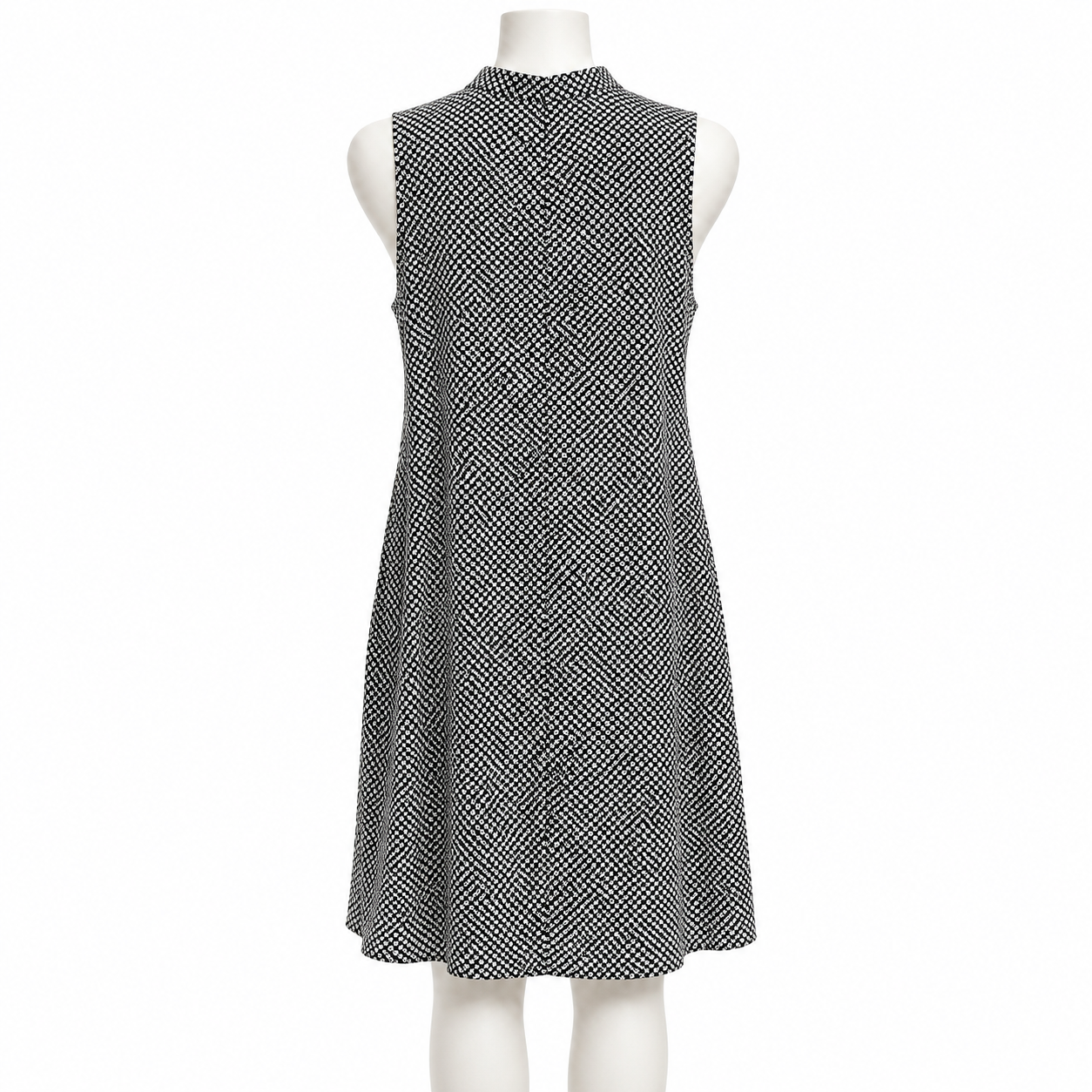 Eileen Fisher B/W Print Shift Dress Size L
