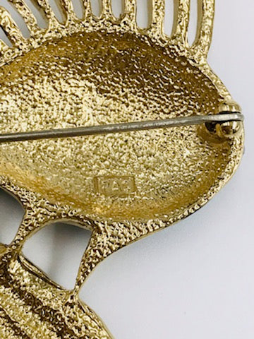 Vintage Fifth Ave Collection Blue Fish Brooch