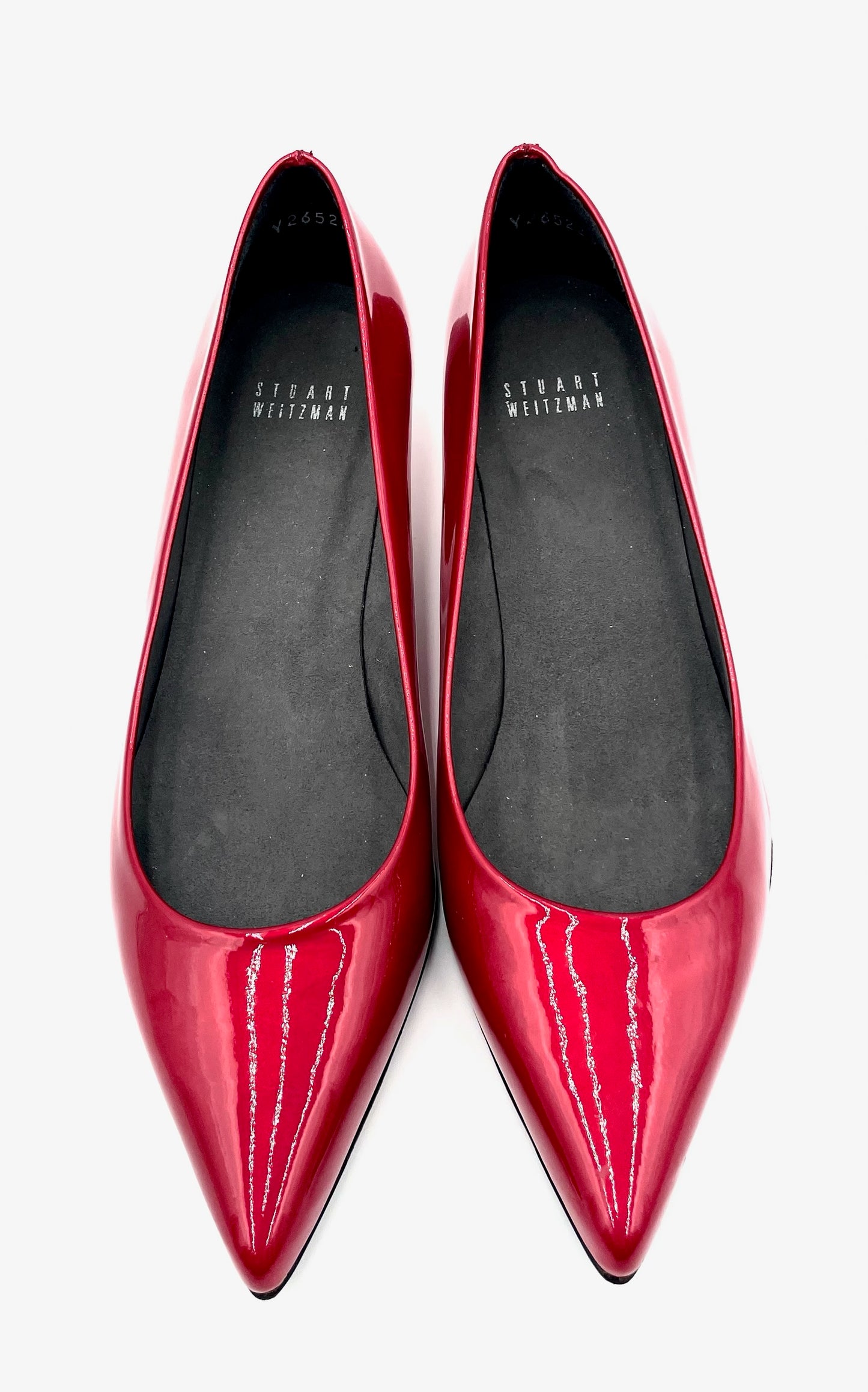 Stuart Weitzmann Red Patent Kitten Heel Pump Size 8M