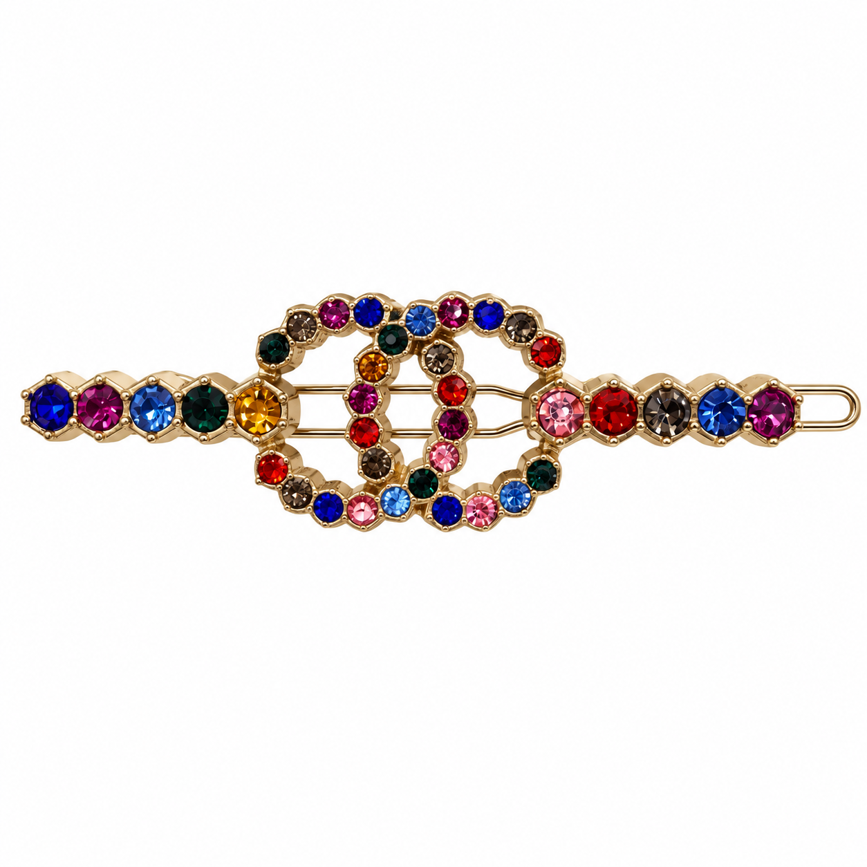 Chanel CC Multicolor Hair Pin