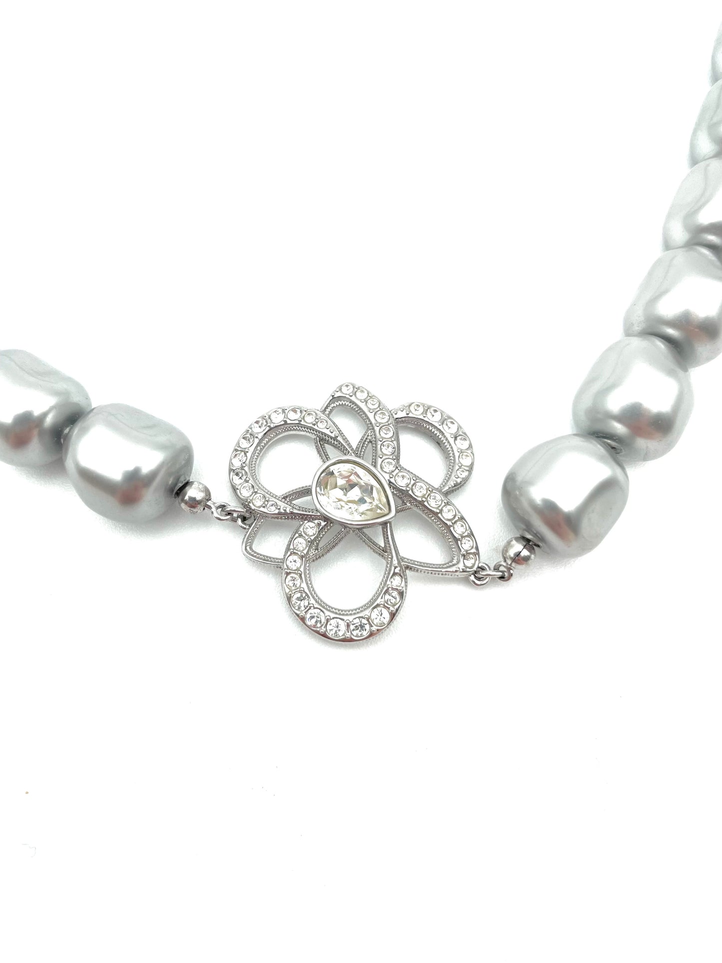 Swarovski Silver Pearl Necklace
