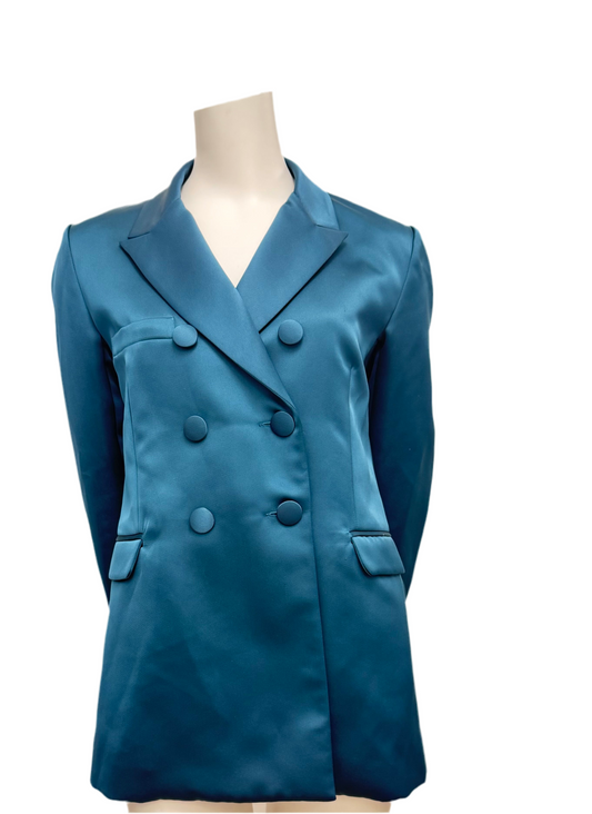 Les Heroines Paris Teal Blazer Size 8