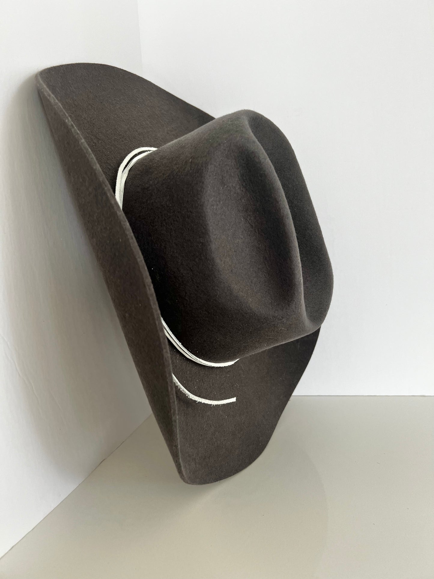 Hurricane “The Harvey”  Grey Felt Cowboy Hat Size M