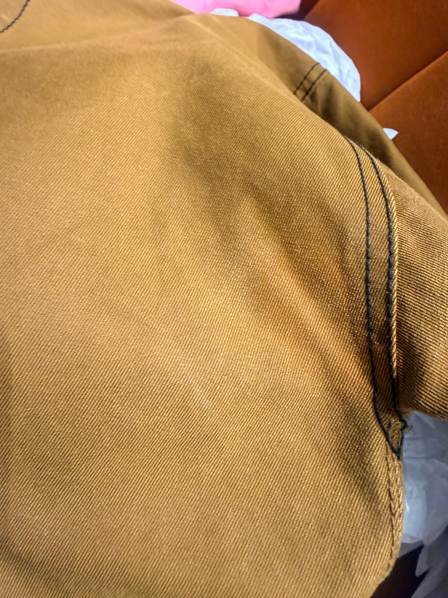 3.1 Philip Lim Mustard Gold Denim Blouse Size 6