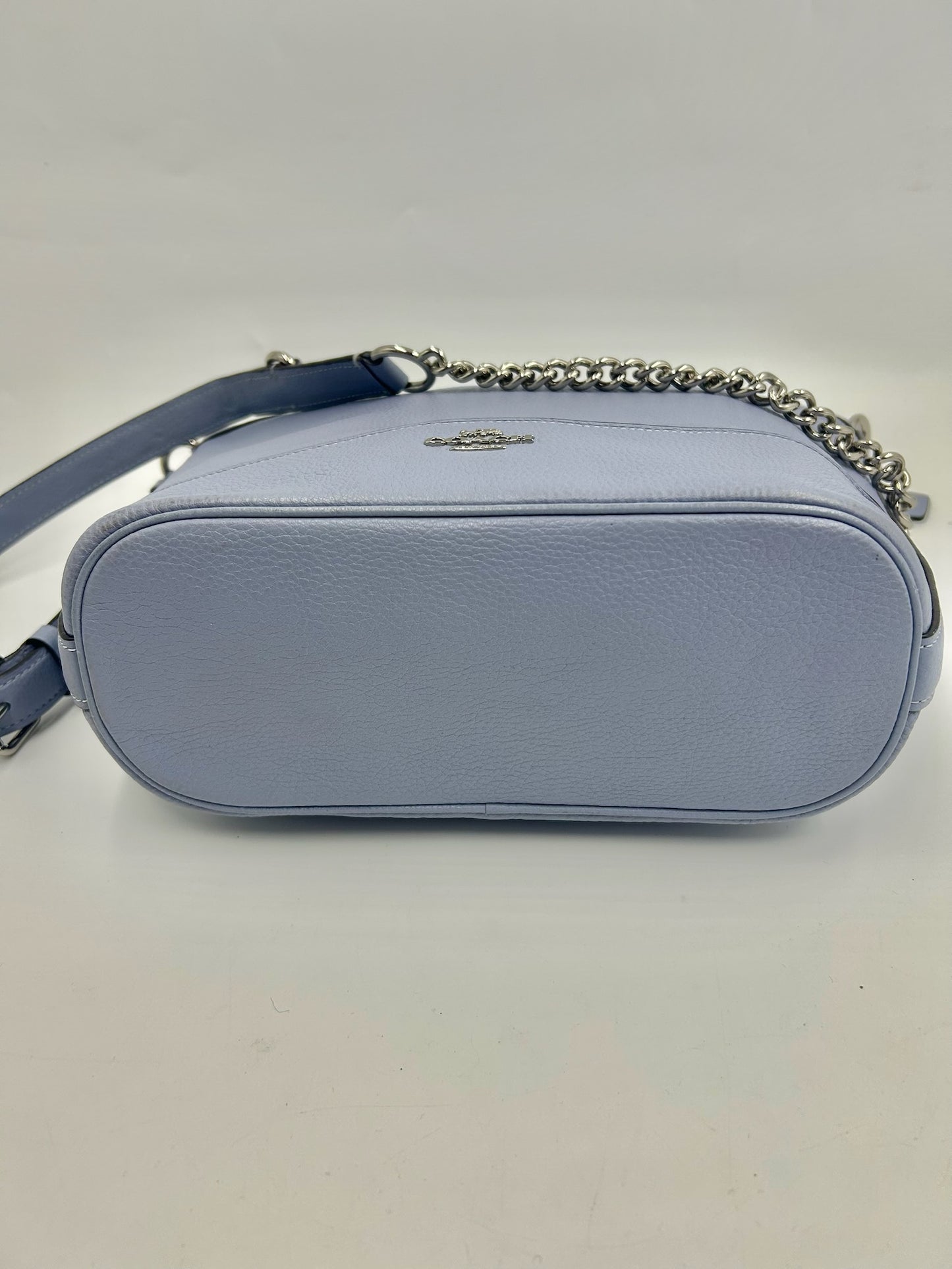 Coach Blue Paxton Duffle Leather Crossbody Bag