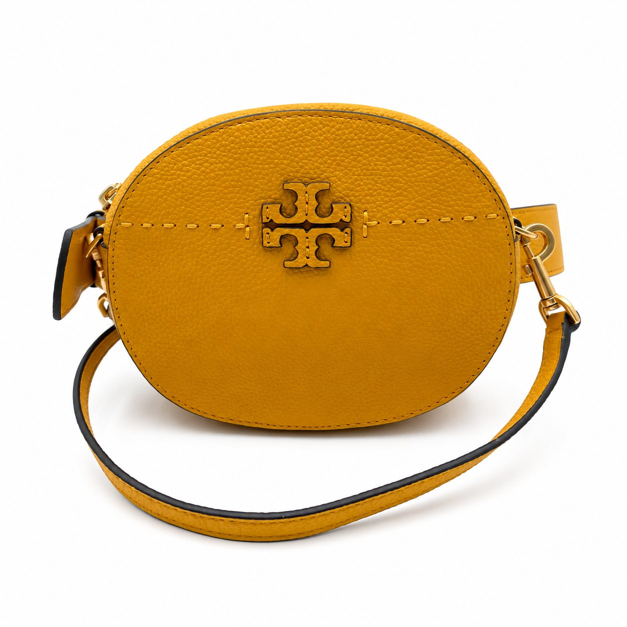 Tory Burch McGraw Mustard Yellow Covertible Belt Bag & Crossbody Bag