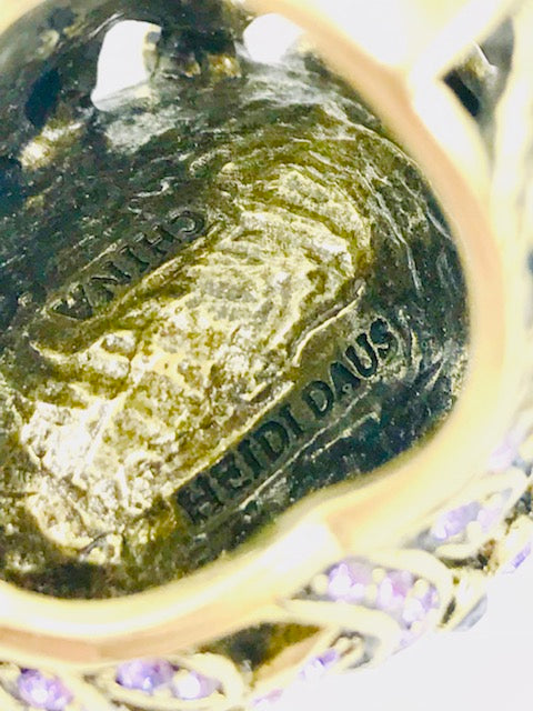 Heidi Daus Dare To Wear Cocktail Ring Size 7.5