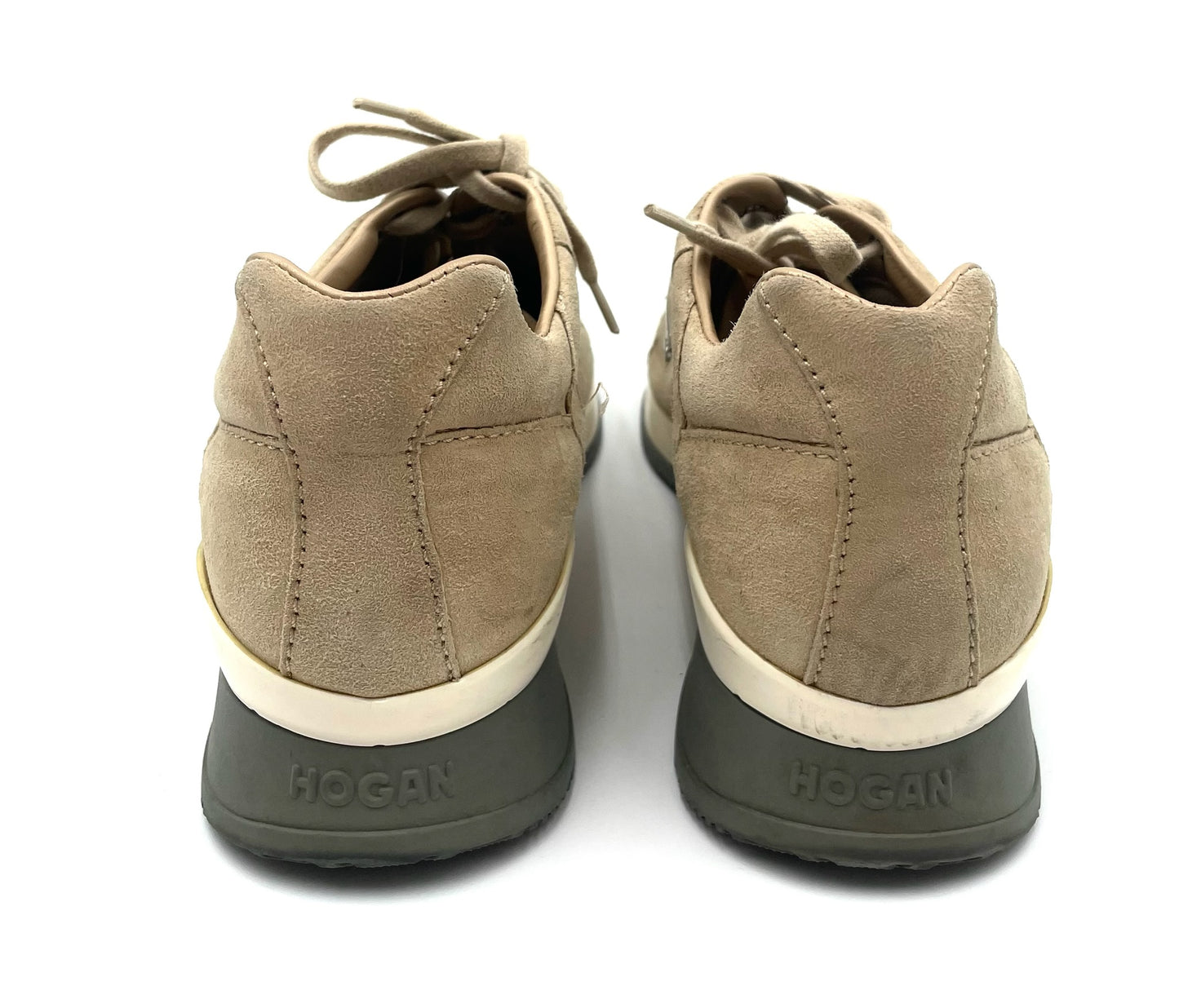 Hogan Interactive Biege & Brown Sneakers Size 37.5