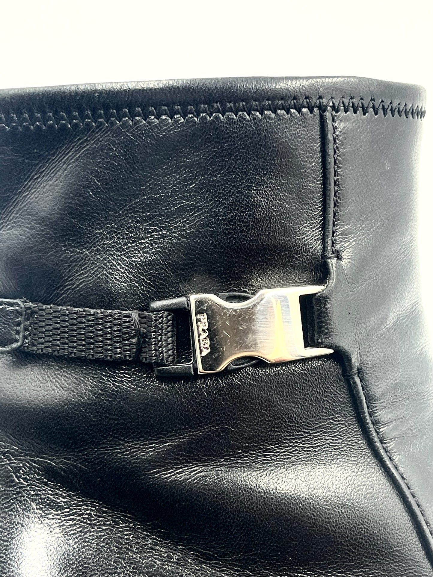 Prada Black Ankle Boots Size 39.5