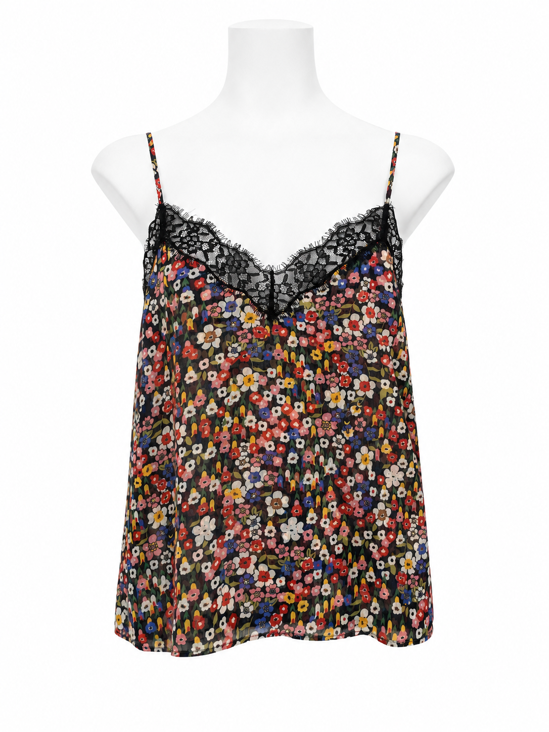 The Kooples Floral Multi Sheer Camisole Size XS