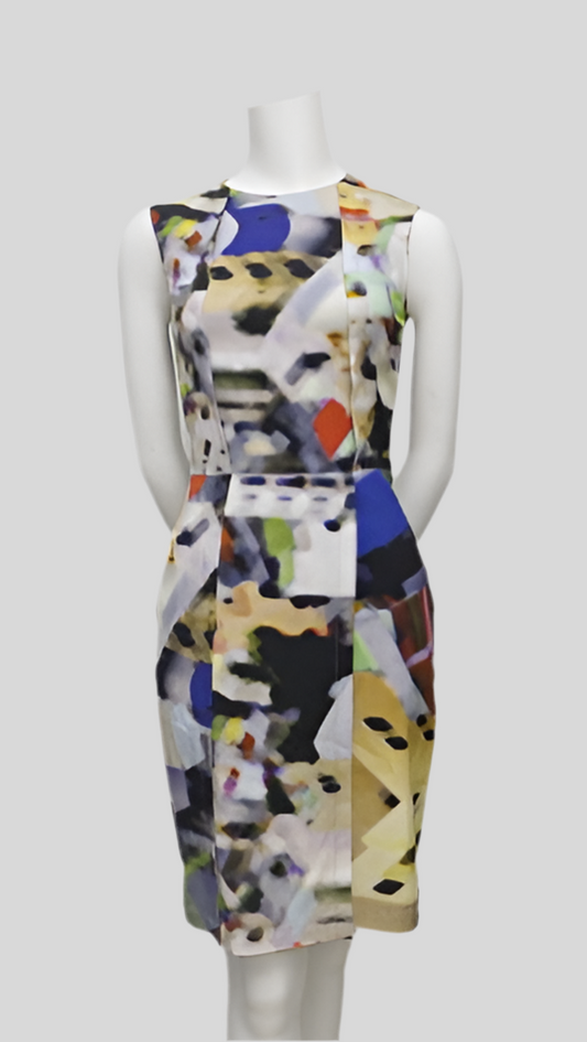 Yigal Azrouel Multi-Color Sheath Dress Size 2