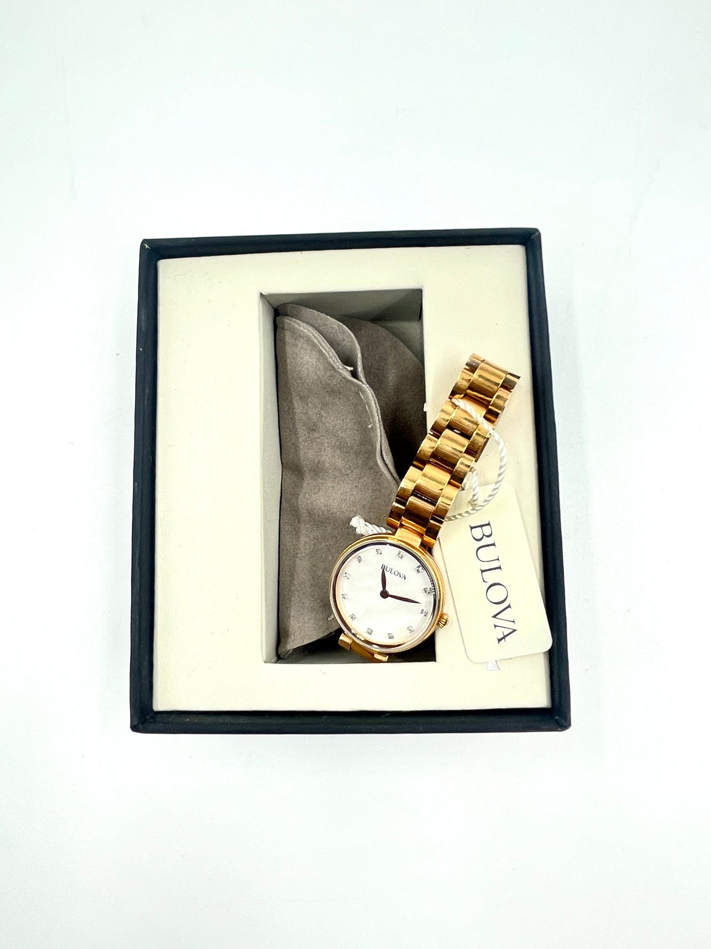 Bulova Rosegold Diamond Watch Style #97P111