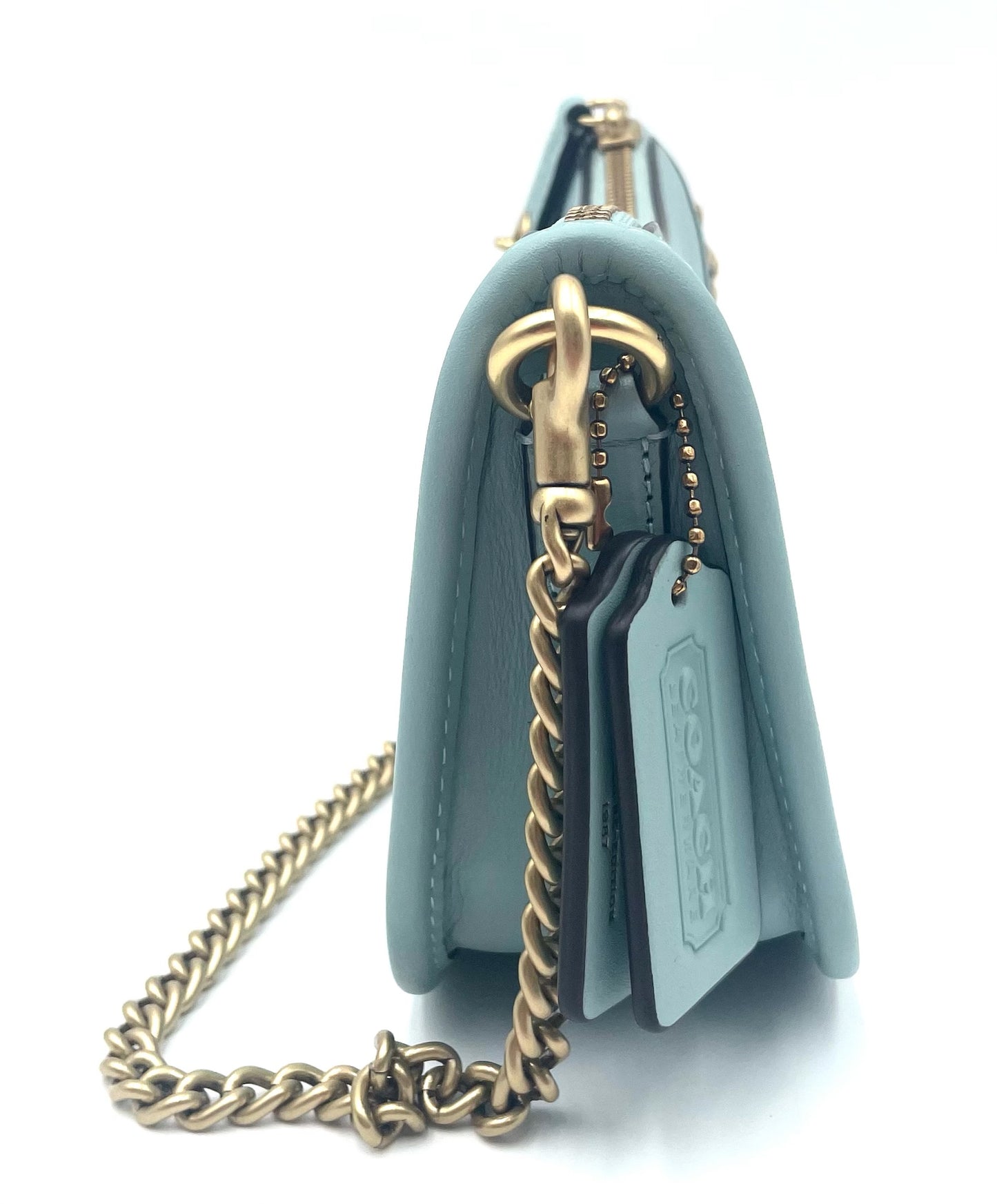 Coach Mini Swinger 20 Teal Bag