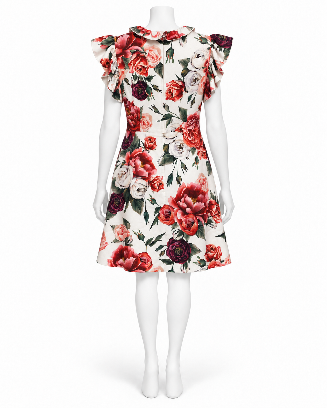 Dolce & Gabanna Embellished Floral Crepe Dress Size 40 US 4