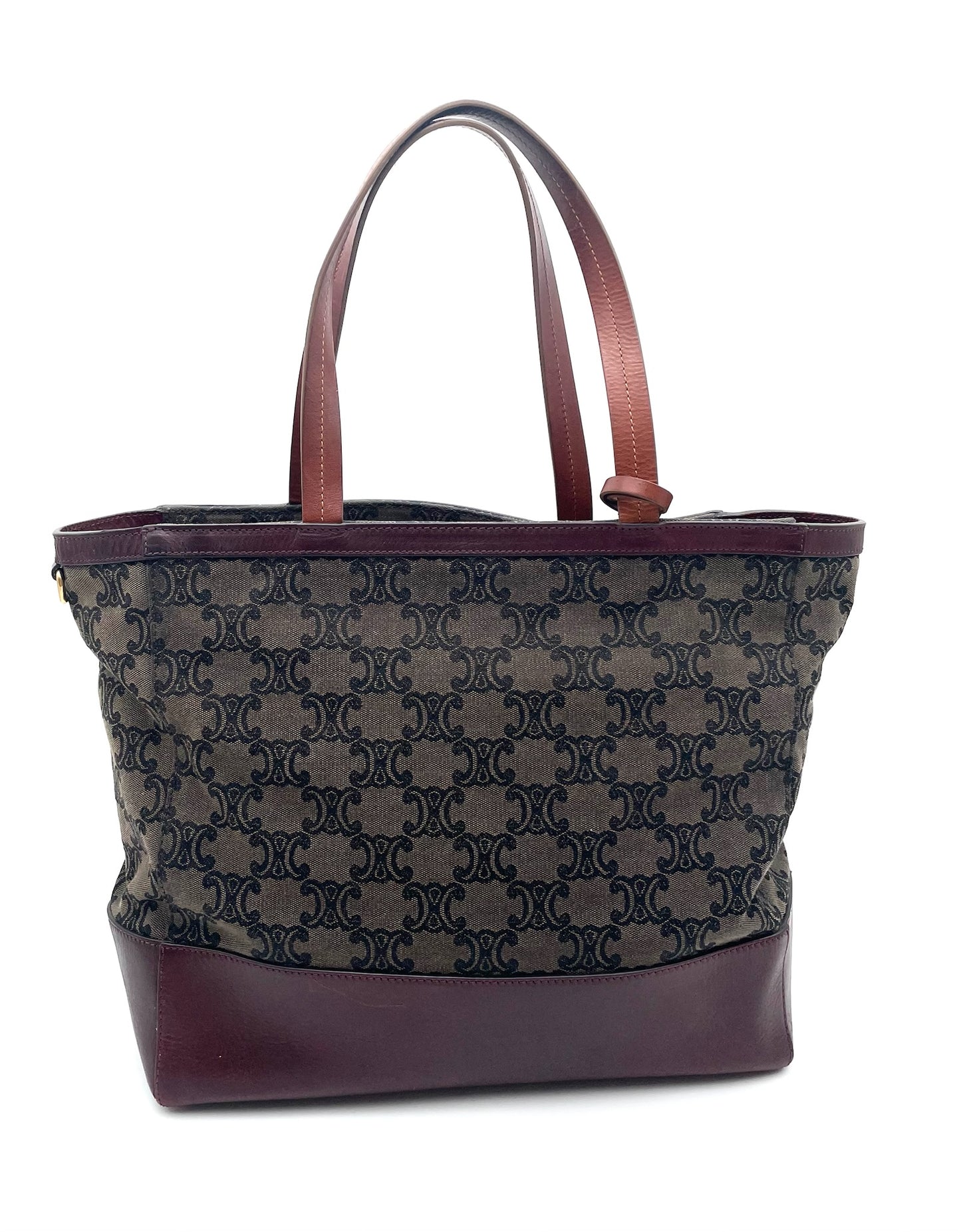 Vintage Celine Triomphe Macadam Canvas Tote