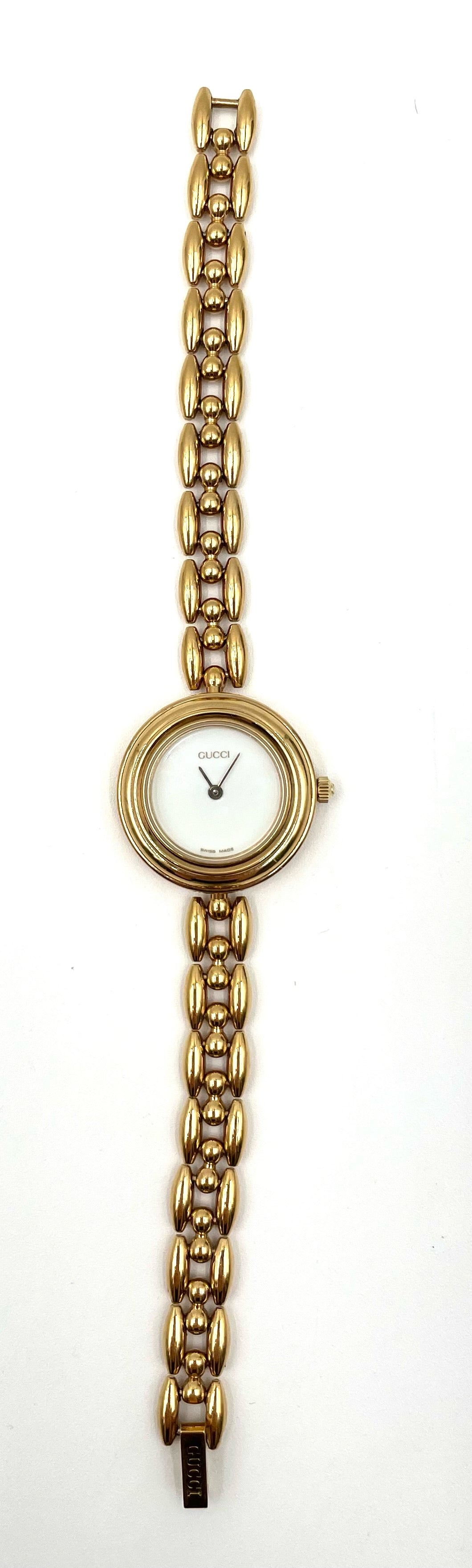 Vintage Gucci Interchangeable Bezel Watch Set with Original Box