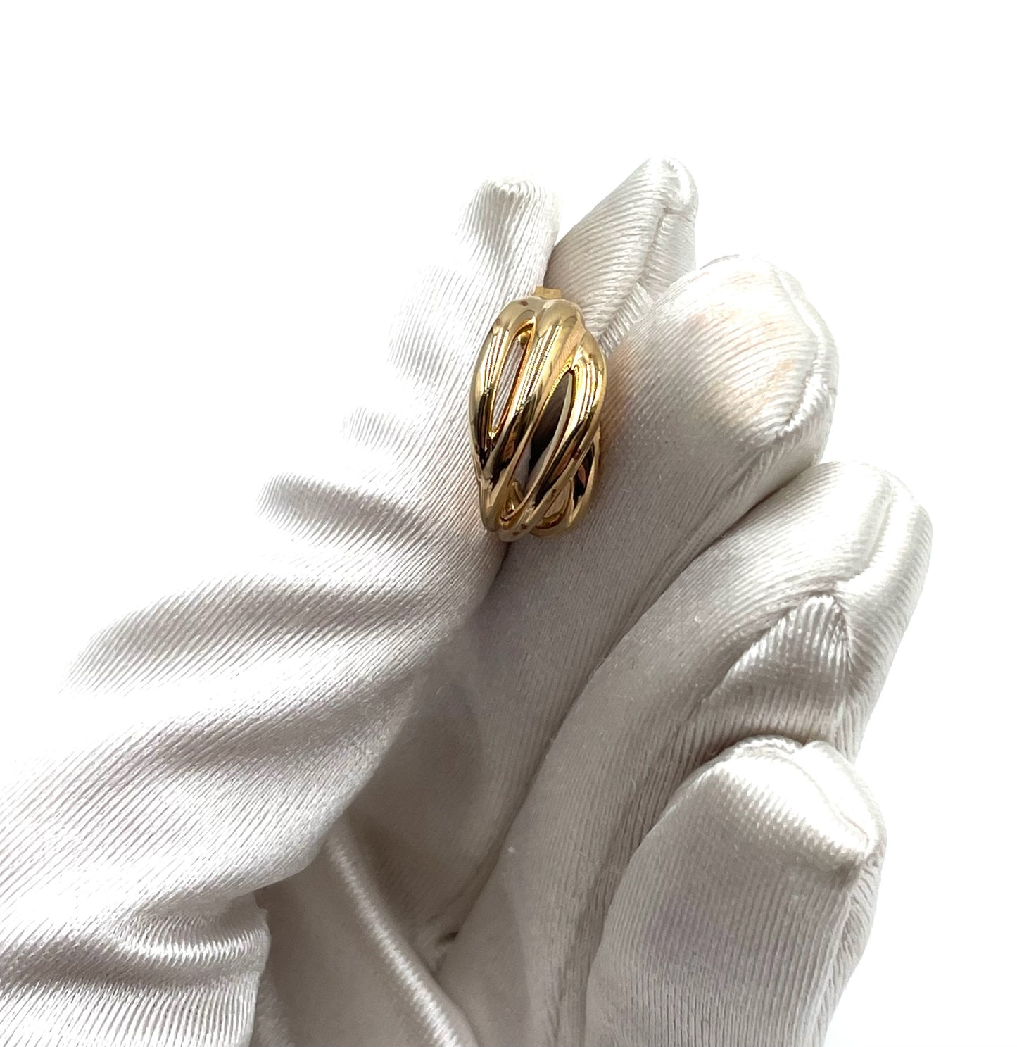 Mejuri Curved Gold Filled Dome Earring