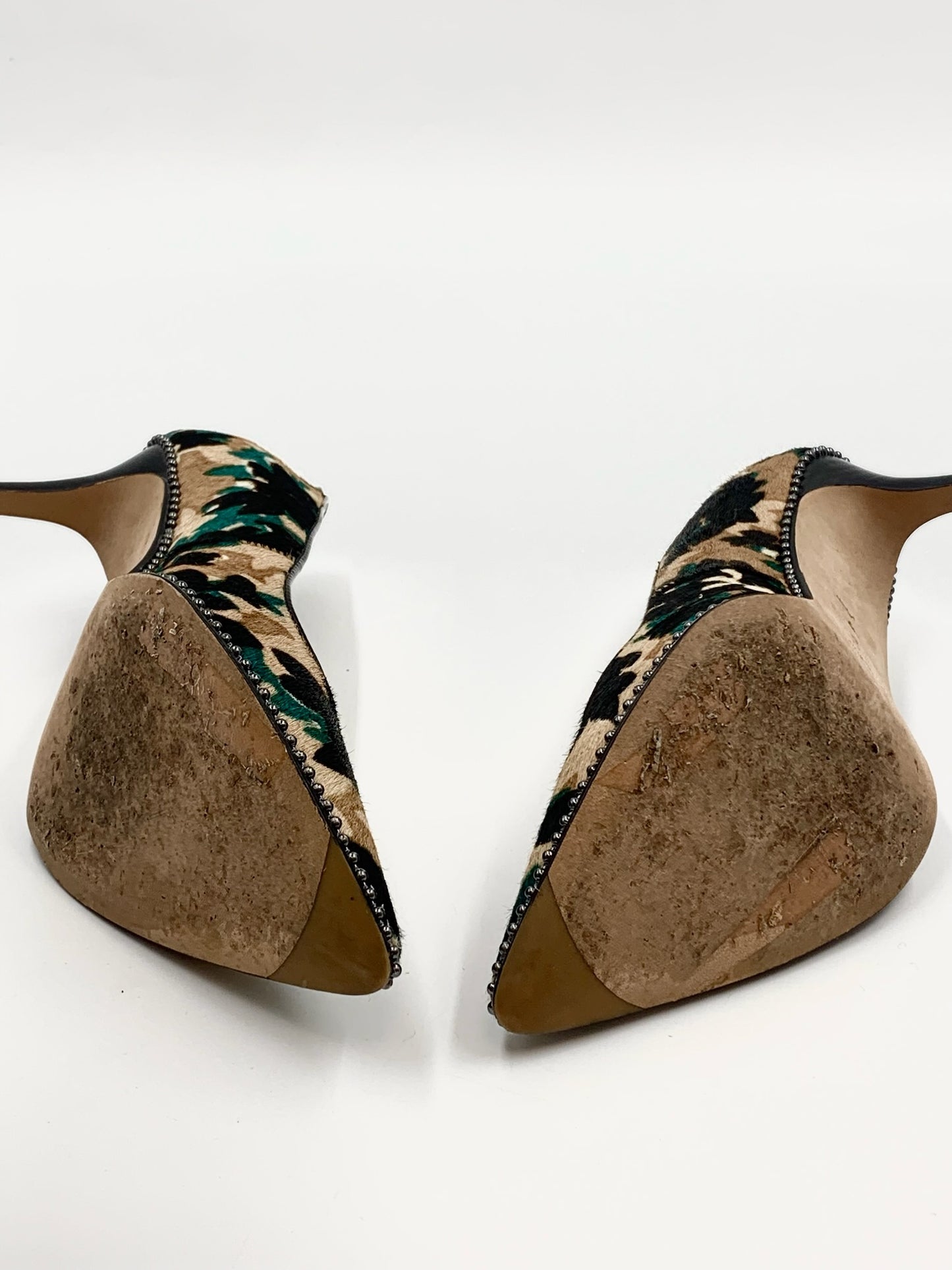 Limited Edition Coach Calf Hair Camo Pumps Size 8.5