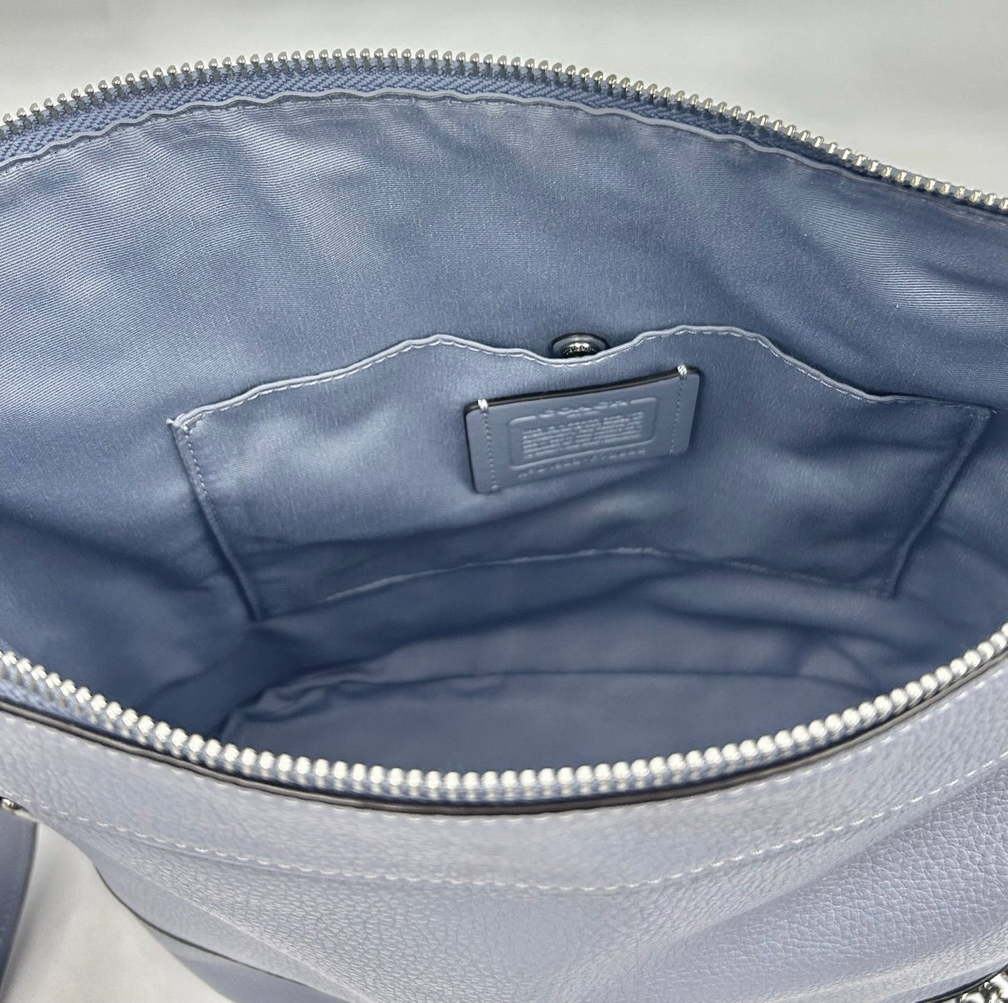 Coach Blue Paxton Duffle Leather Crossbody Bag