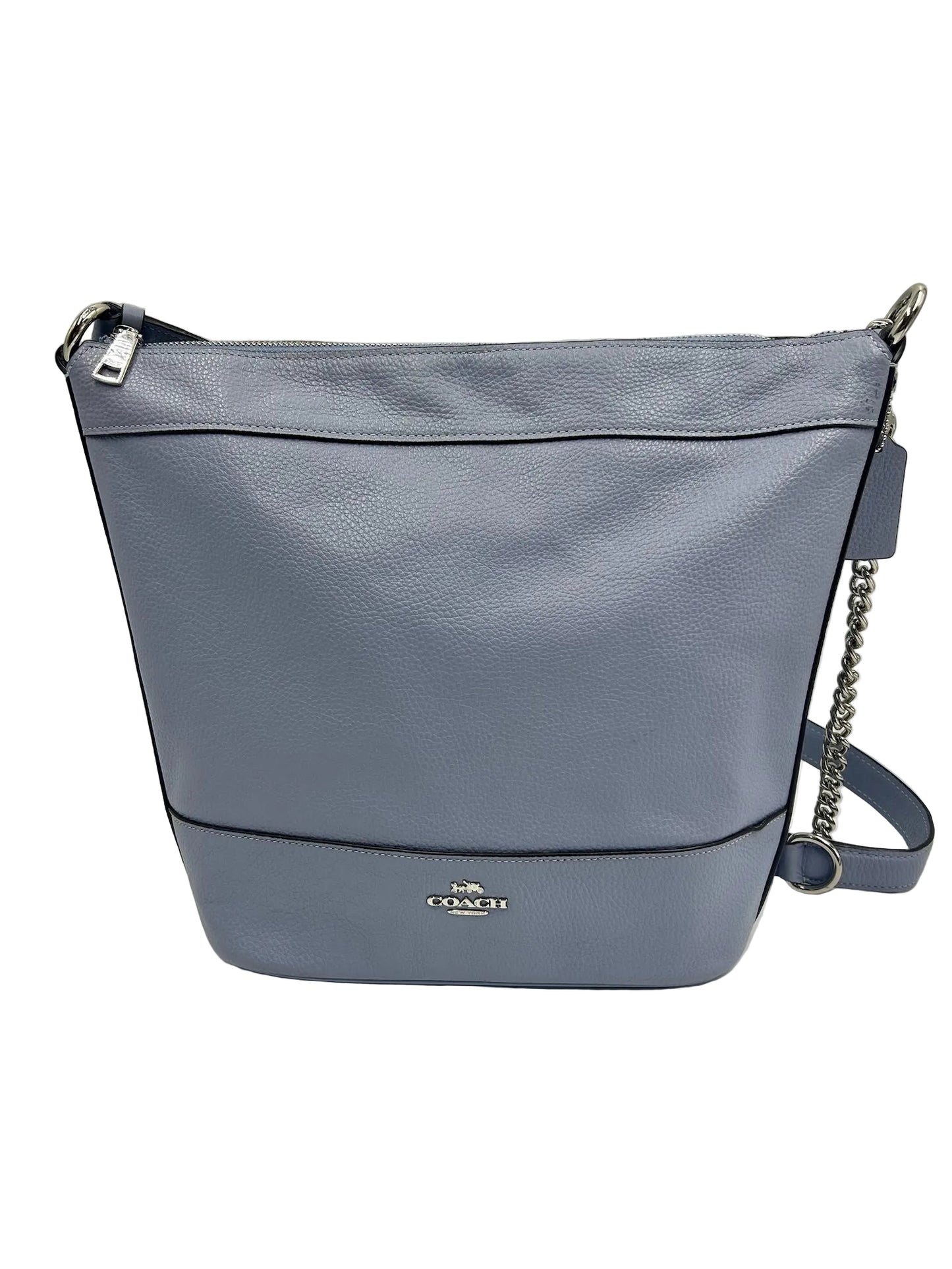 Coach Blue Paxton Duffle Leather Crossbody Bag