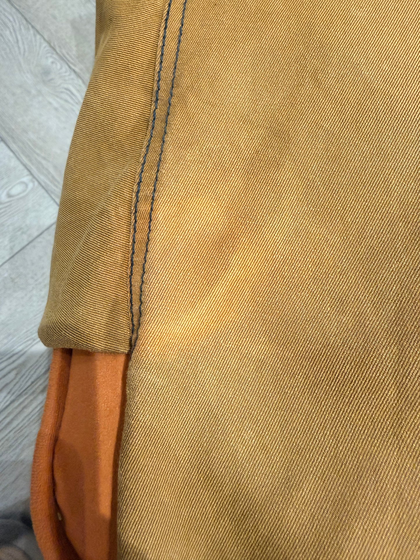 3.1 Philip Lim Mustard Gold Denim Blouse Size 6