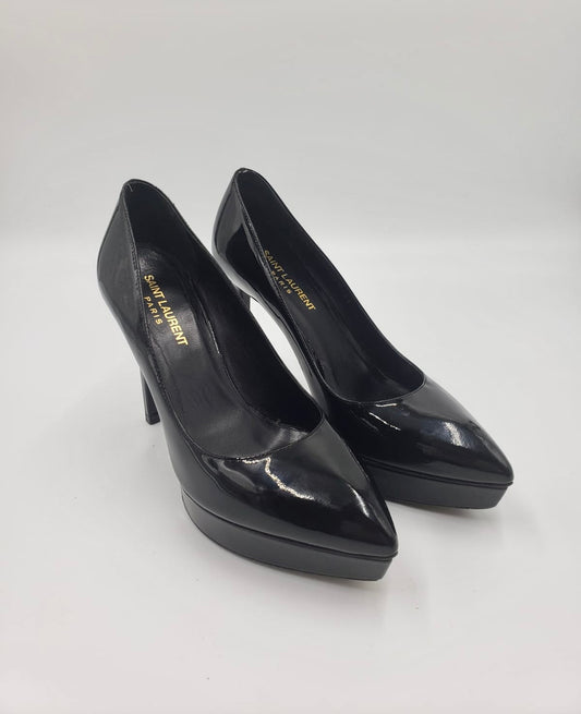 Saint Laurent Black Platform Pumps Size 37.5