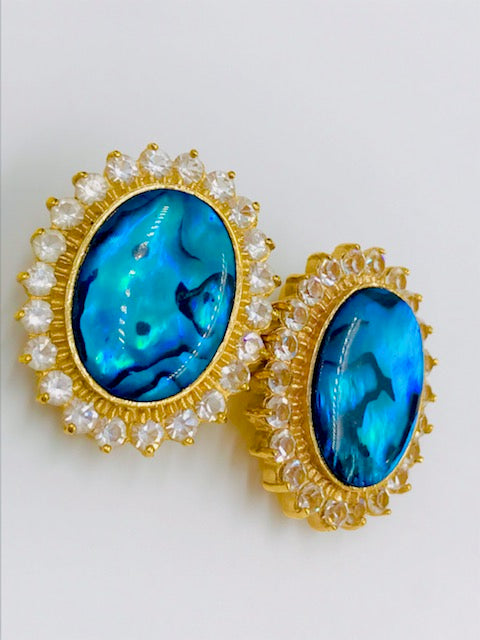 Vintage Butler Multi-Strand Pearl & Teal Necklace