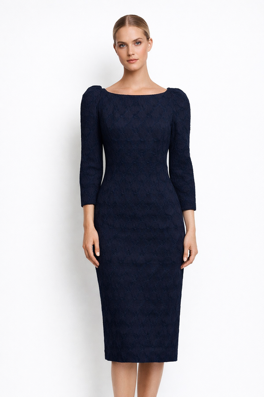 Anett Rostel Blue Midi Dress Size 34