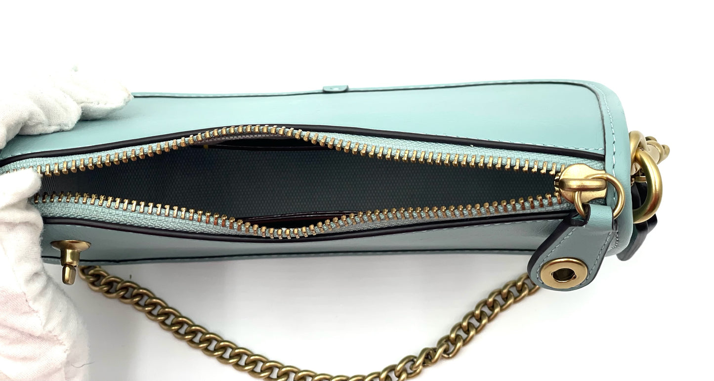 Coach Mini Swinger 20 Teal Bag