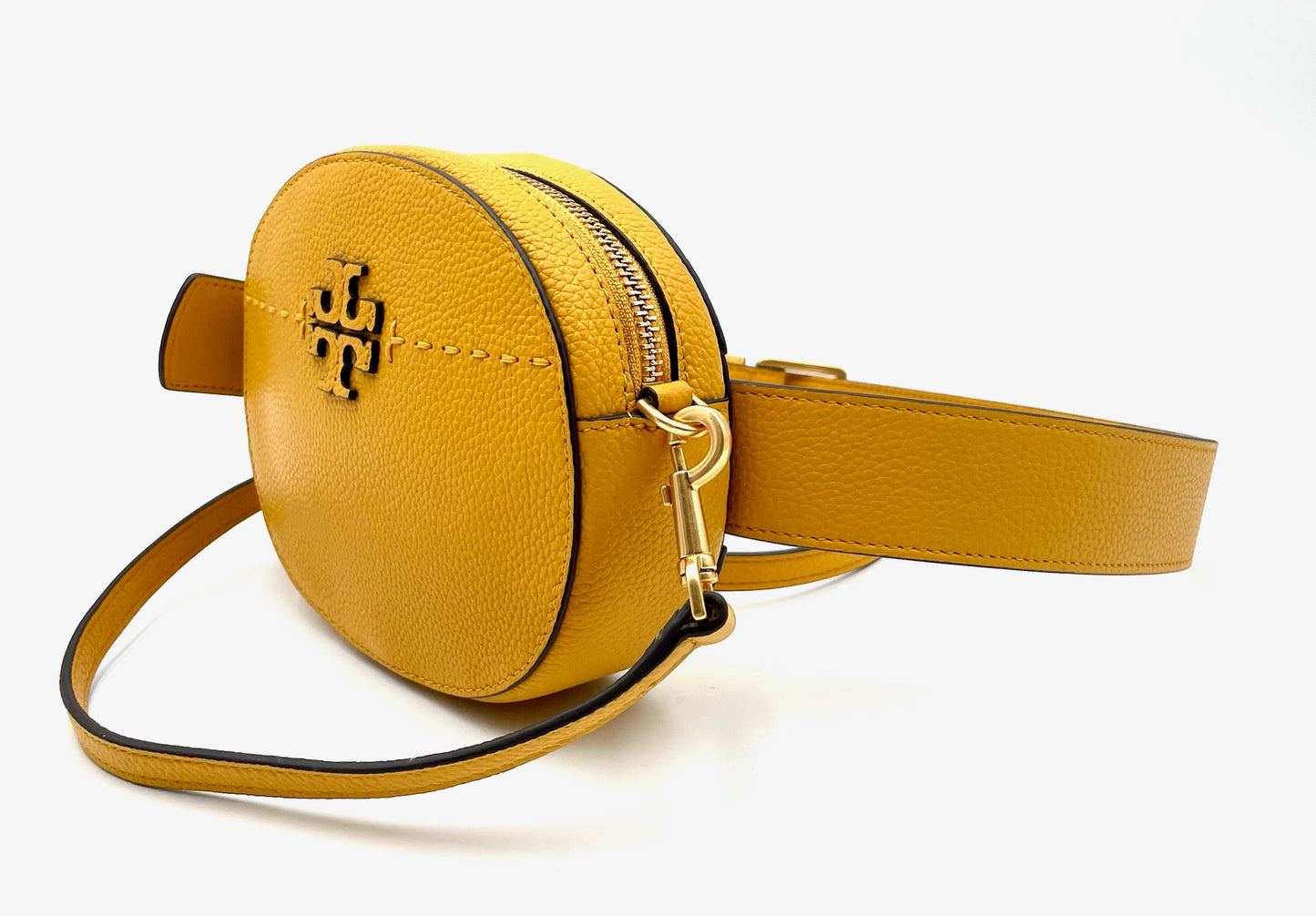 Tory Burch McGraw Mustard Yellow Covertible Belt Bag & Crossbody Bag